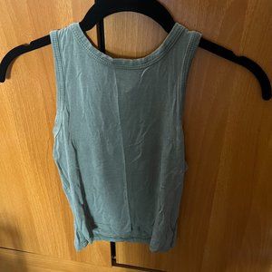 olive green crop top